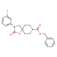benzyl 3-(3-fluorophenyl)-2-oxo-1-oxa-3,8-diazaspiro[4.5]decane-8-carboxylate
