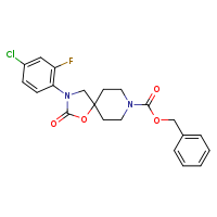 benzyl 3-(4-chloro-2-fluorophenyl)-2-oxo-1-oxa-3,8-diazaspiro[4.5]decane-8-carboxylate