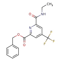 benzyl 6-(ethylcarbamoyl)-4-(trifluoromethyl)pyridine-2-carboxylate
