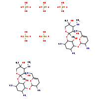 bis(2-[(4,6-diamino-3-{[3-amino-6-(aminomethyl)-3,4-dihydro-2H-pyran-2-yl]oxy}-2-hydroxycyclohexyl)oxy]-2,5-dimethyl-4-(methylamino)oxane-3,5-diol); pentakis(sulfuric acid)