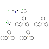bis(dichlorotetramethylruthenium) dimethylamine tetrakis(diphenyl(5,6,7,8-tetrahydronaphthalen-2-yl)phosphane) hydrochloridyl