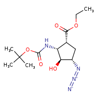 ethyl (1R,2R,3S,4S)-4-azido-2-[(tert-butoxycarbonyl)amino]-3-hydroxycyclopentane-1-carboxylate