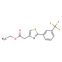 ethyl 2-{2-[3-(trifluoromethyl)phenyl]-1,3-thiazol-4-yl}acetate