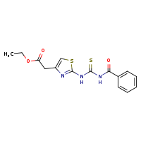 ethyl 2-(2-{[(phenylformamido)methanethioyl]amino}-1,3-thiazol-4-yl)acetate