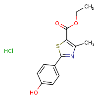 ethyl 2-(4-hydroxyphenyl)-4-methyl-1,3-thiazole-5-carboxylate hydrochloride