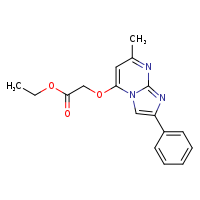 ethyl 2-({7-methyl-2-phenylimidazo[1,2-a]pyrimidin-5-yl}oxy)acetate