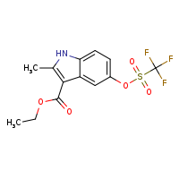 ethyl 2-methyl-5-(trifluoromethanesulfonyloxy)-1H-indole-3-carboxylate