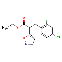 ethyl 3-(2,4-dichlorophenyl)-2-(1,2-oxazol-5-yl)propanoate