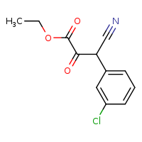 ethyl 3-(3-chlorophenyl)-3-cyano-2-oxopropanoate