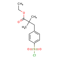 ethyl 3-[4-(chlorosulfonyl)phenyl]-2,2-dimethylpropanoate