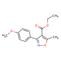 ethyl 3-(4-methoxyphenyl)-5-methyl-1,2-oxazole-4-carboxylate