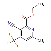 ethyl 3-cyano-6-methyl-4-(trifluoromethyl)pyridine-2-carboxylate