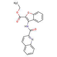 ethyl 3-(quinoline-2-amido)-1-benzofuran-2-carboxylate