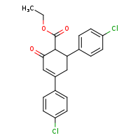 ethyl 4,6-bis(4-chlorophenyl)-2-oxocyclohex-3-ene-1-carboxylate