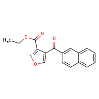 ethyl 4-(naphthalene-2-carbonyl)-1,2-oxazole-3-carboxylate