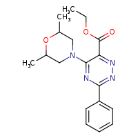ethyl 5-(2,6-dimethylmorpholin-4-yl)-3-phenyl-1,2,4-triazine-6-carboxylate