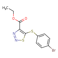 ethyl 5-[(4-bromophenyl)sulfanyl]-1,2,3-thiadiazole-4-carboxylate