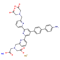 europium(3+) sodium 2-({[6-(4-{4'-amino-[1,1'-biphenyl]-4-yl}-6'-{[bis(carboxylatomethyl)amino]methyl}-[2,2'-bipyridin]-6-yl)pyridin-2-yl]methyl}(carboxylatomethyl)amino)acetate