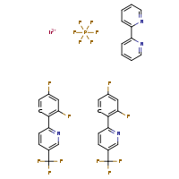 iridium(3+) bis(3,5-difluoro-2-[5-(trifluoromethyl)pyridin-2-yl]benzen-1-ide) bipyridyl hexafluorophosphate