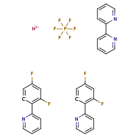 iridium(3+) bis(3,5-difluoro-2-(pyridin-2-yl)benzen-1-ide) bipyridyl hexafluorophosphate