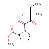 methyl 1-(3,3-dimethyl-2-oxopentanoyl)pyrrolidine-2-carboxylate