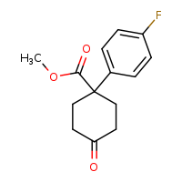 methyl 1-(4-fluorophenyl)-4-oxocyclohexane-1-carboxylate