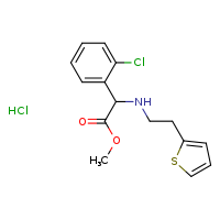 methyl 2-(2-chlorophenyl)-2-{[2-(thiophen-2-yl)ethyl]amino}acetate hydrochloride