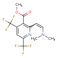 methyl 2-[2-(dimethylamino)ethenyl]-4,6-bis(trifluoromethyl)pyridine-3-carboxylate
