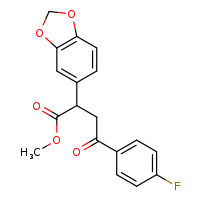 methyl 2-(2H-1,3-benzodioxol-5-yl)-4-(4-fluorophenyl)-4-oxobutanoate