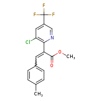 methyl 2-[3-chloro-5-(trifluoromethyl)pyridin-2-yl]-3-(4-methylphenyl)prop-2-enoate
