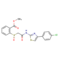 methyl 2-({[4-(4-chlorophenyl)-1,3-thiazol-2-yl]carbamoyl}methanesulfinyl)benzoate