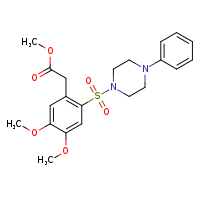 methyl 2-[4,5-dimethoxy-2-(4-phenylpiperazin-1-ylsulfonyl)phenyl]acetate