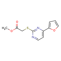 methyl 2-{[4-(furan-2-yl)pyrimidin-2-yl]sulfanyl}acetate