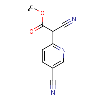 methyl 2-cyano-2-(5-cyanopyridin-2-yl)acetate