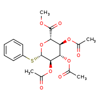 methyl (2S,3S,4S,5R,6S)-3,4,5-tris(acetyloxy)-6-(phenylsulfanyl)oxane-2-carboxylate