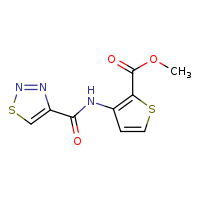 methyl 3-(1,2,3-thiadiazole-4-amido)thiophene-2-carboxylate