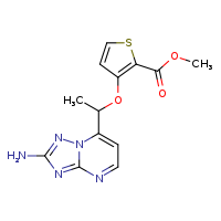 methyl 3-(1-{2-amino-[1,2,4]triazolo[1,5-a]pyrimidin-7-yl}ethoxy)thiophene-2-carboxylate