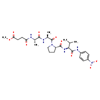 methyl 3-{[(1S)-1-{[(2S)-1-[(2S)-2-{[(1S)-2-methyl-1-[(4-nitrophenyl)carbamoyl]propyl]carbamoyl}pyrrolidin-1-yl]-1-oxopropan-2-yl]carbamoyl}ethyl]carbamoyl}propanoate