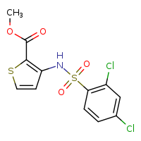 methyl 3-(2,4-dichlorobenzenesulfonamido)thiophene-2-carboxylate