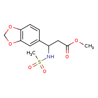 methyl 3-(2H-1,3-benzodioxol-5-yl)-3-methanesulfonamidopropanoate
