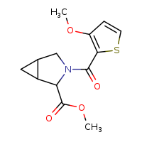 methyl 3-(3-methoxythiophene-2-carbonyl)-3-azabicyclo[3.1.0]hexane-2-carboxylate
