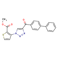 methyl 3-(4-{[1,1'-biphenyl]-4-carbonyl}-1,2,3-triazol-1-yl)thiophene-2-carboxylate