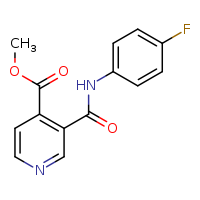 methyl 3-[(4-fluorophenyl)carbamoyl]pyridine-4-carboxylate