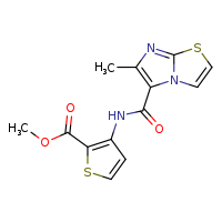 methyl 3-{6-methylimidazo[2,1-b][1,3]thiazole-5-amido}thiophene-2-carboxylate