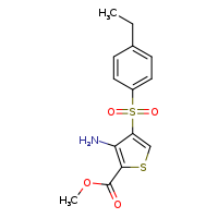 methyl 3-amino-4-(4-ethylbenzenesulfonyl)thiophene-2-carboxylate