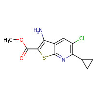 methyl 3-amino-5-chloro-6-cyclopropylthieno[2,3-b]pyridine-2-carboxylate