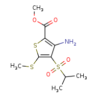 methyl 3-amino-5-(methylsulfanyl)-4-(propane-2-sulfonyl)thiophene-2-carboxylate