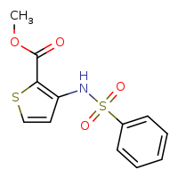 methyl 3-benzenesulfonamidothiophene-2-carboxylate