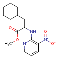 methyl 3-cyclohexyl-2-[(3-nitropyridin-2-yl)amino]propanoate