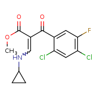 methyl 3-(cyclopropylamino)-2-(2,4-dichloro-5-fluorobenzoyl)prop-2-enoate